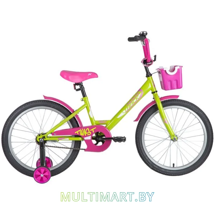Детский велосипед Novatrack Twist New 201TWIST.GNP20 (зеленый/розовый, 2020)